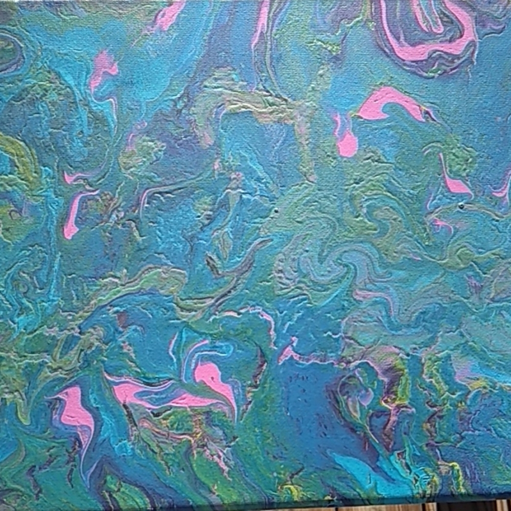 Acrylic pour painting